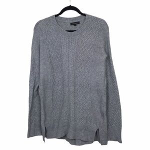 Banana Republic Gray Wool Blend Knit Tunic Sweater